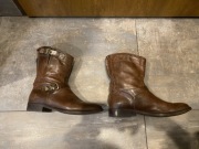 Belstaff botki skóra kozaki kowbojki damskie 38 39 brąz czekolada