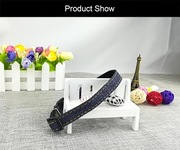 Obroża Dla Psa Z z materiału dżinsowego czarna M