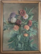 Obraz przedwojenny 1927 r. – martwa natura z kwiatami – sygn. „Udziela”