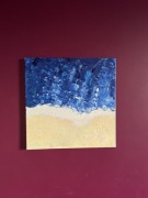 obraz akrylowy - ocean 38x38 cm / plotno - dekoracja wnętrza