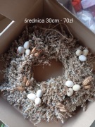 Wianek na drzwi naturalny o średnicy 30cm