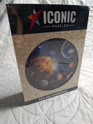 Drewniane puzzle harmonia słoneczna 600 elementów Iconic Solar harmony L