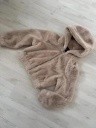 kurtka miś kaptur beżowy ciepły gruby Tally Weijl XL 42