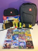 NINTENDO SWITCH POKEMON EDITION 256GB + POKEBBAL + 4X  JOY-CON + 12 GIER 