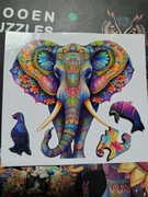 Puzzle drewniane w kształcie zwierząt dedykowane dla dorosłych L