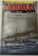 Mały Modelarz Modelik Niszczyciel Rosjji Carskiej Novik  5/2001