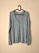 Damski szary sweter S 36 Bershka basic bawełna 