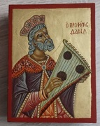 Ikona św.Dawida na desce lipowej 