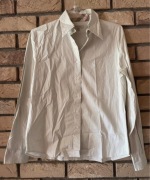 Beżowa kremowa koszula z kołnierzykiem Burberry XL