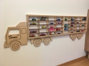 Półka na autka,resoraki, hot wheels, regał, stojak, prezent