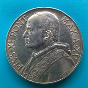 10 lirów 1936  Watykan  Papież Pius XI