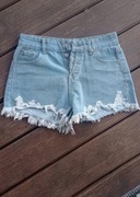 Jasne jeansowe spodenki nowe