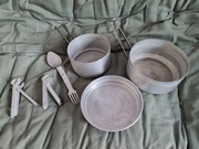 Kuchenka turystyczna zestaw menażka manierka Lwp PRL harcerski turystyczna