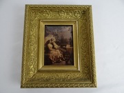 Obrazek piękny stary unikat ,,Zakochani "