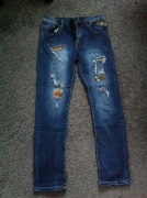 Spodnie jeansowe z aplikacjami, rozmiar M