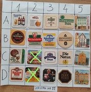 Podkładki, podstawki pod piwo po 2 zł zestaw za 35 zł, Nr11 cały świat 