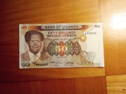 banknot Uganda 50 szylingów