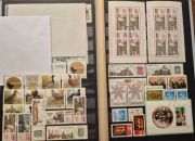 Znaczki pocztowe rok 1970 Poczta Polska niekasowane i kasowane