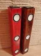 Lampa drewniana nad blat, stół, wyspę dotykowa led