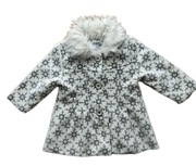 DZIEWCZYNKA ocieplony płąszczyk biały -rozm 74cm