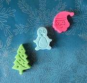 Komplet świątecznych figurek z mydełka 