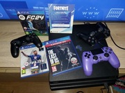 PlayStation 4 PRO CUH-7216B, oryginalne pady DualShock 4, gry. Super stan !