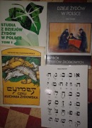 ŻYDZI-zestaw książek+karta z alfabetem hebrajskim