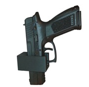 Magnetyczny uchwyt do pistolet 9 mm Glock/CZ do szafy S1 – druk 3D + magnes