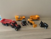 Traktor przyczepa, wózek widłowy, Siku Matchbox