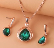 Zielony komplecik- w oprawie miedzianej