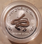 Lunar 1 rok Węża 2001 1/2 uncji