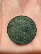 Szeląg August III Sas 1749 Bardzo Rzadka Piekna