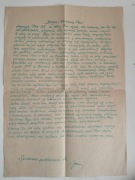 Rękopis Stare dokumenty List Miłosny z czasu PRL 1962 Walentynki retro
