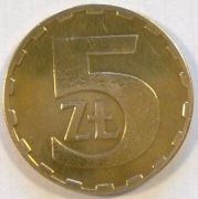 Moneta 5 zł 1986 r.