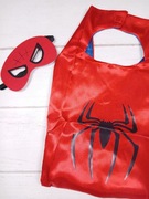Peleryna Spider-Man z maską kostium superbohatera dziecięcy 7/8l