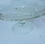 PIĘKNA PATERA  STARE POLSKIE SZKŁO