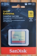 NOWA KARTA SANDISK EXTREME CF 32 GB 120 MB/s UDMA7 - OKAZJA!