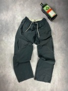 vintage reebok spodnie czarne oldschool tech y2k baggy streetwear wide og