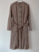 Płaszcz brązowy roz.M/L lekki wymiary opis firmy Zuhre