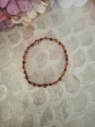 Bransoletka handmade z naturalnych kamieni piasek pustyni hematyt granat 