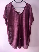 Wyprzedaż Bluzka w koronkę fioletowa roz.S wymiary opis