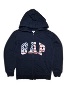 Bluza rozpinana z kapturem Gap retro adidas logo vintage boxy haft