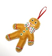 Ciastek Ozdoba choinkowa pierniczek bombka zawieszka Handmade prezent