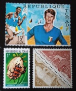 REPUBL.du TCHAD:1962/72r,Mi 379;510**23-24** Porto