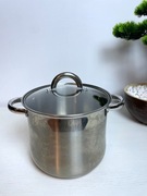 Garnek stalowy solidny tradycyjny Violet 4.8 l srebrny