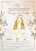 Zaproszenie Komunijne, Kartka Komunijna, Pamiątka, Pierwsza Komunia