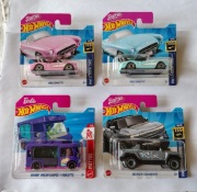 Hot Wheels Barbie Pakiet _Zestaw 4 Modeli z różnych Case!