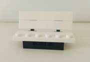Lego Moc ławka parkowa, biała