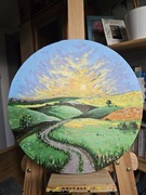 Obraz płótno  30 cm akryl