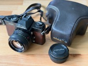 Minolta XD „Lizard Skin” + 50mm 1.4 (XD7/XD11)